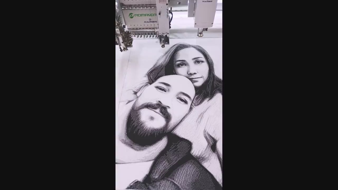 Kişiye Özel Portre Nakış Tablo